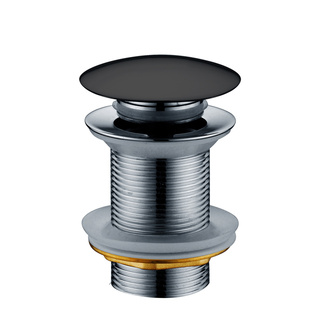 Bundventil Push Uden Overløb Sort