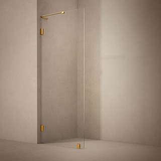 Brusevægge Lynx Klarglass 90 Børstet Messing