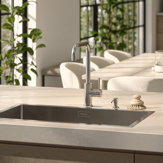 Køkkenarmatur Strix Uden Lukning Børstet Rustfri