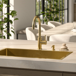 Køkkenarmatur Ciconia Uden Lukning Børstet Messing