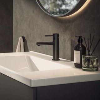 Håndvaskarmatur Asio Lav Mat Sort