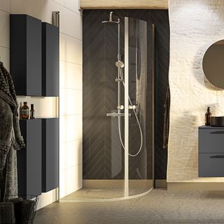 Vægskab Samla Antracit Matt