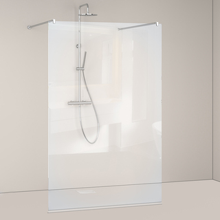 Brusevæg Nejd 130 Klarglass Mat Aluminium