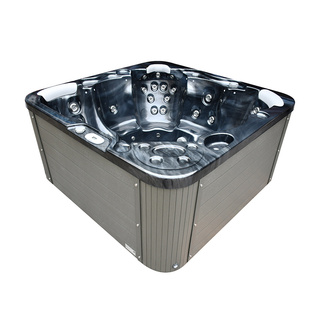 Udendørs Spabad Sandhamn Sort/Grå Med Ekstra Tykt Termolåg - 2026