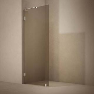 Brusevægge Lynx Bronze Tonet Glass 80 Krom