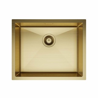 Køkkenvaske Esox Børstet Messing 500X400