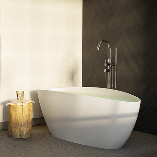 Ellipse Badekar 1570 Hvid Mat