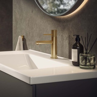 Håndvaskarmatur Zenit Lav Børstet Messing