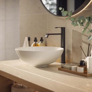 Håndvaskarmatur Loxia Høj Mat Sort