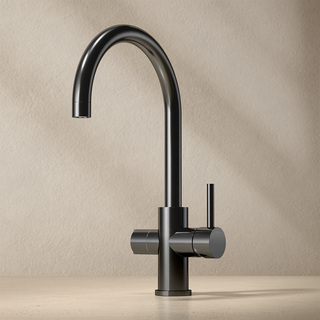 Køkkenarmatur Ciconia Med Lukning Børstet Sort Krom