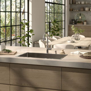 Køkkenarmatur Ciconia Uden Lukning Blank Rustfri