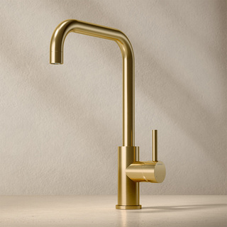 Køkkenarmatur Strix Uden Lukning Børstet Messing