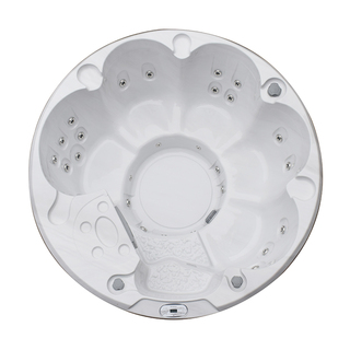 Udendørs Spabad Marstrand Hvid/Grå Med Låg Ekstra Tykt Termolåg - 2026