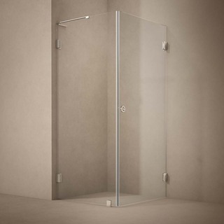 Brusehjørne Combi Lynx Klarglass 80X90 Krom