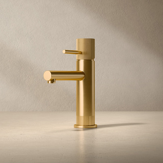 Håndvaskarmatur Zenit Lav Børstet Messing