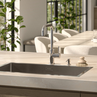 Køkkenarmatur Strix Uden Lukning Blank Rustfri