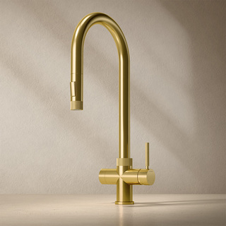 Køkkenarmatur Zenit Xl Udtræk & Lukning Børstet Messing