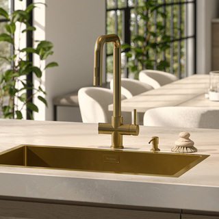 Køkkenarmatur Strix Xl Udtræk & Lukning Børstet Messing