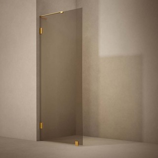 Brusevægge Lynx Bronze Tonet Glass 100 Børstet Messing