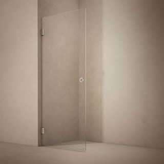 Brusedør Lynx Klarglass 100 Krom