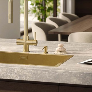 Sæbepumpe Børstet Messing