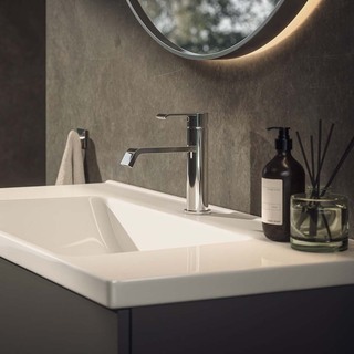 Håndvaskarmatur Loxia Lav Blank Rustfri