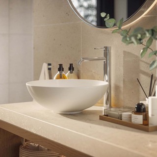 Håndvaskarmatur Corax Høj Blank Rustfri