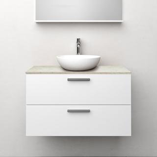 Underskab Jord Hvid Matt 900