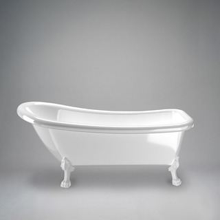 Badekar 1530 Sofia Hvid Med Hvide Løvefødder