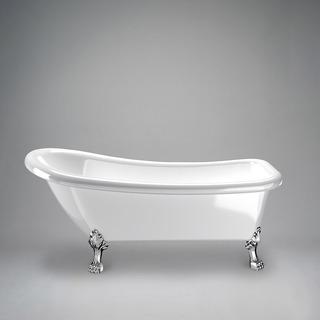 Badekar 1530 Sofia Hvid Med Krom Løvefødder