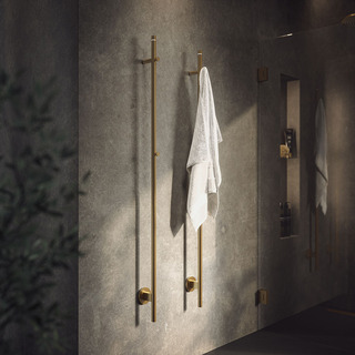 Håndklædetørre Pinus 1450X85 Børstet Messing