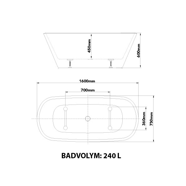 BADEKAR DOPP 1600 VIT