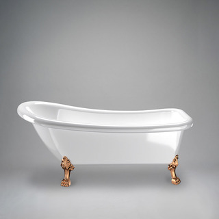 Badekar 1530 Sofia Hvid Med Messing Løvefødder