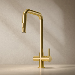 Køkkenarmatur Strix Xl Udtræk & Lukning Børstet Messing