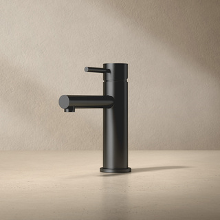 Håndvaskarmatur Asio Lav Mat Sort