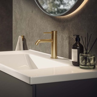 Håndvaskarmatur Corax Lav Børstet Messing