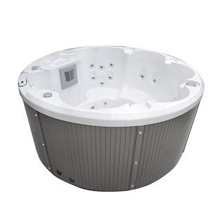 Udendørs Spabad Marstrand Hvid/Grå Med Låg Ekstra Tykt Termolåg - 2026