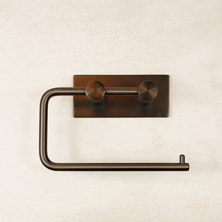 Toiletpapirholder 1-Knage Børstet Bronze
