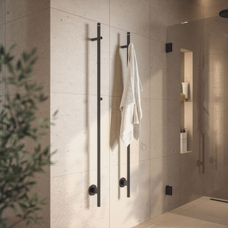 Håndklædetørre Pinus 1450X85 Mat Sort