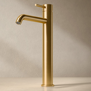 Håndvaskarmatur Corax Høj Børstet Messing