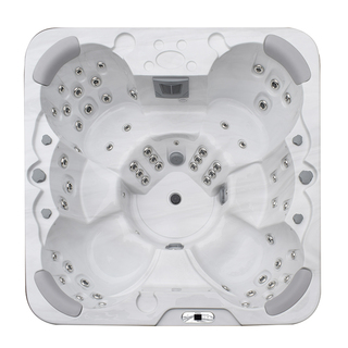 Spa Viken Hvid Marmorert/Grå Med Termolåg - 2026