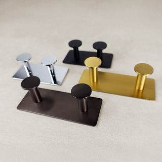 Håndklædekrog 2-Knage Krom