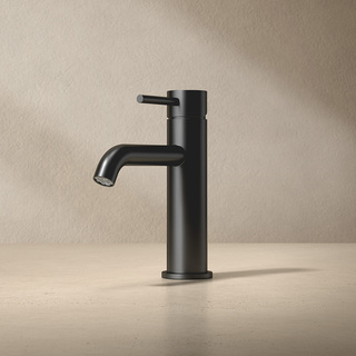 Håndvaskarmatur Corax Lav Mat Sort