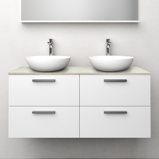 Underskab Jord Hvid Matt 1200D